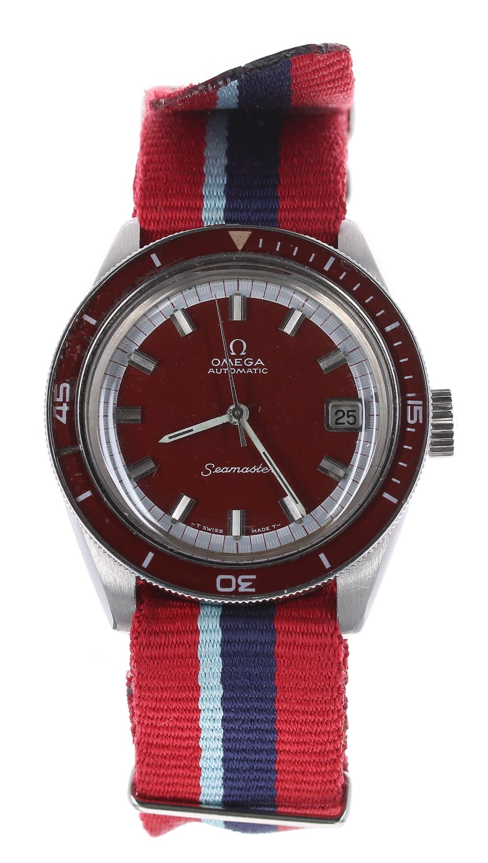 Omega Seamaster automatic stainless steel gentleman's wristwatch, ref. 166.062, circa 1969, serial