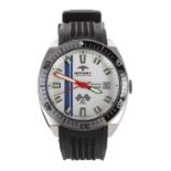 Rotary Aquaspeed GT Monza automatic stainless steel gentleman's wristwatch, circular silvered dial