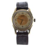 Tissot 'bumper' automatic gold plated and stainless steel gentleman's wristwatch, ref. 6548-3,