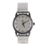 Omega automatic 'bumper' stainless steel gentleman's wristwatch, ref. 2576-4, circa 1947-50,