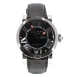 Locman Toscano automatic stainless steel gentleman's wristwatch, ref. 293, no. C2946, circular black