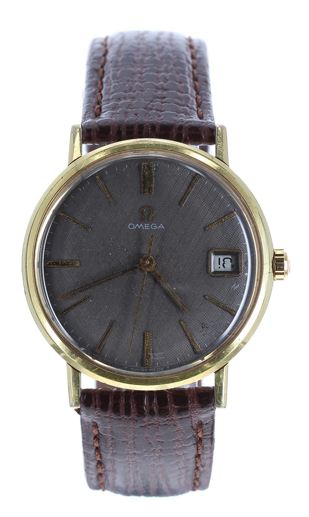 Omega gold plated and stainless steel gentleman's wristwatch, ref. 132.00019, circa 1966, serial no.