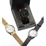 Two Seiko automatic gentleman's wristwatches, ref. 7005-8022 and 7625-1991; together with a Seiko