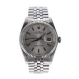 Rolex Oyster Perpetual Datejust stainless steel gentleman's bracelet watch, ref. 1601, circa 1973,