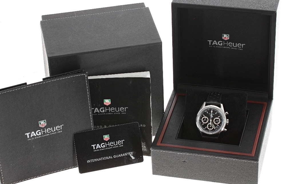 Tag Heuer Carrera re-edition automatic chronograph stainless steel gentleman's wristwatch, ref.