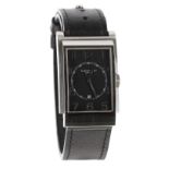 Dunhill D-Type rectangular curved stainless steel gentleman's wristwatch, ref. 8052, rectangular