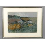 Gwylim John Blockley RI, PS (1921-2002) - 'Landscape Textures, Wales', signed lower left, pastel,