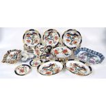 Losol Ware, Keeling & Co. Ltd - Shanghai pattern table wares to include 12 plates 8.75" diameter,