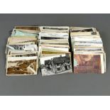 Collection of mixed general interest unsorted vintage postcards