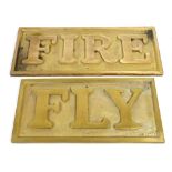 GWR railway interest - large and heavy cast brass replica name plate for the mid 19th century '