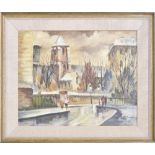 A* Basse (20th/21st century) - 'L'Eglise Saint Pierre, de Montmartre, Paris', signed, also signed