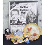 Derek Fowlds - Heartbeat Aidensfield Arms ornamental teapot, 6.5" high; together with a Royal