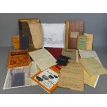 Large collection of railway ephemera relating to GWR including drawings, logs, booklets, magazines