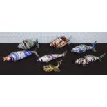 Seen 'End of Day' glass fish, longest 14" (7)