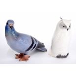 Bing & Grondahl Denmark - Porcelain figure of a pigeon, factory stamp and inscribed numbered 1911