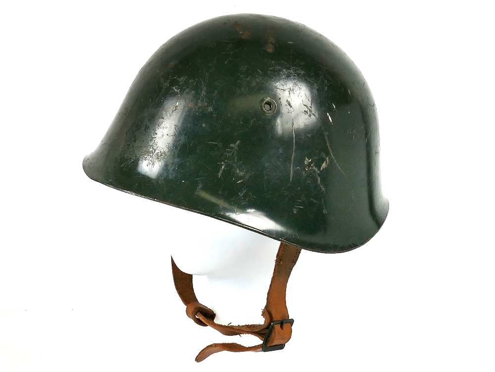 WWI era American Military steel helmet with original liner