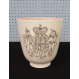 Poole Pottery - 1953 Coronation commemorative vase, no.14 of 25, an Alfred Read design, painted by