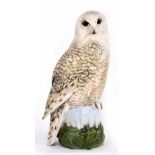 Royal Copenhagen - Snowy Owl, factory stamp and inscribed numbered 1829 underside, 16" high