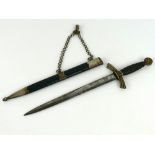 German WWII Luftwaffe officers dress sword by David Malsch, early type example in nickel-silver, top