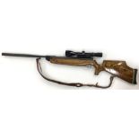 Custom Weihrauch HW80K .22 Calibre air rifle, official stamped Hull Cartridge, custom stock,