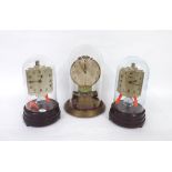 Junghans ATO Bulle-Type mantel clock, with original 1.5v battery, under a glass dome and upon a
