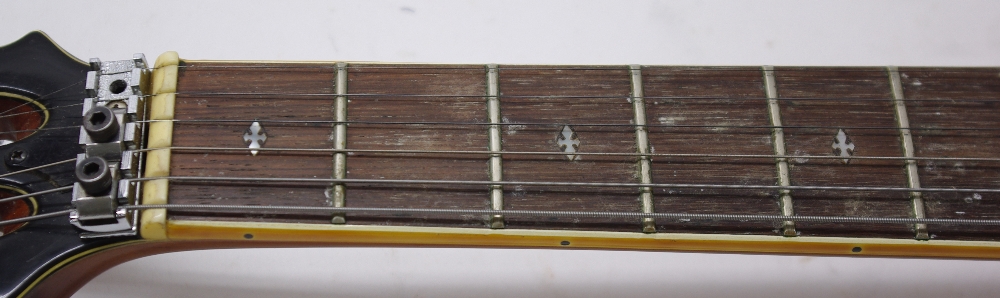 Late 1970s Kawai KS-12XL electric guitar, made in Japan; Finish: natural, many dings and heavier - Image 4 of 10