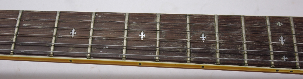 Late 1970s Kawai KS-12XL electric guitar, made in Japan; Finish: natural, many dings and heavier - Image 5 of 10