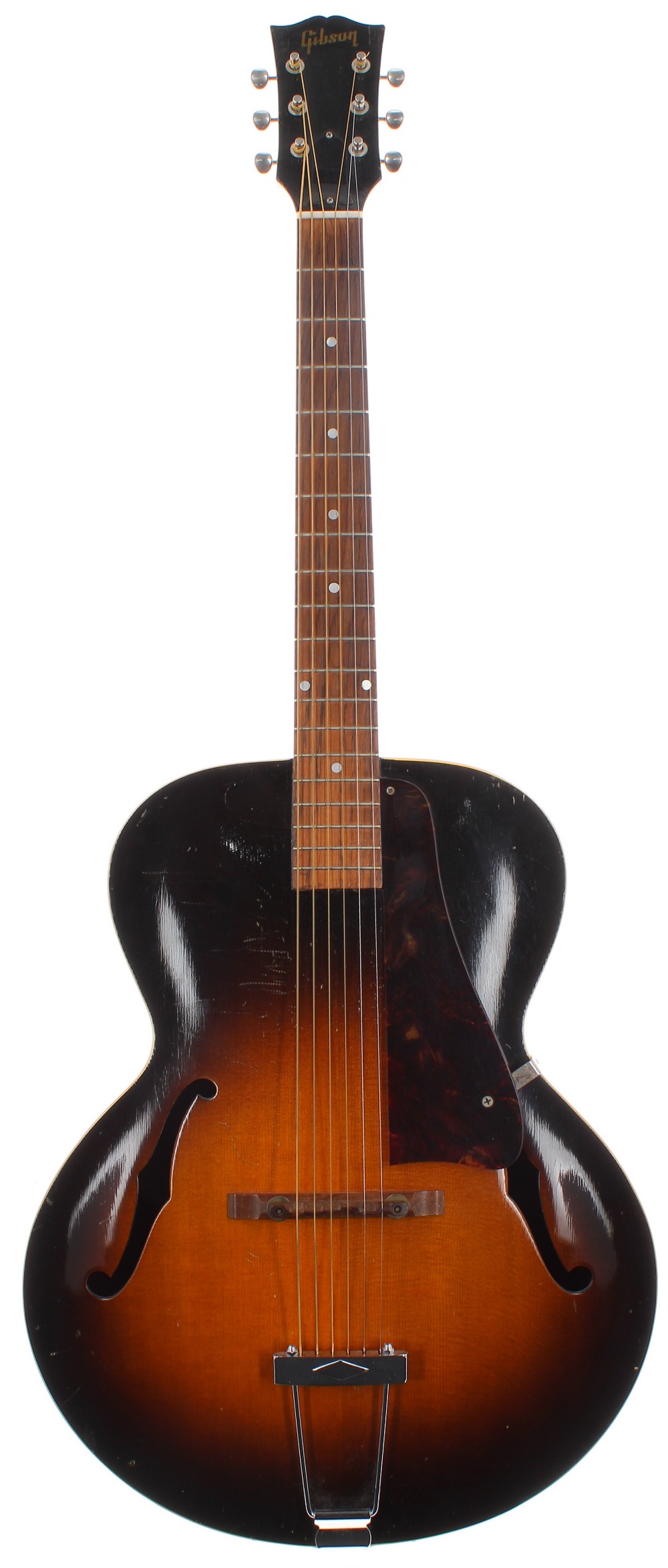 1950 Gibson L-48 archtop guitar, made in USA, factory order no. 5xx3; Finish: sunburst, lacquer