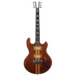 Late 1970s Kramer DMZ 2000 electric guitar, made in USA, ser. no. 0xxx0; Finish: walnut, various