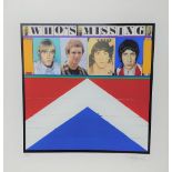 The Who - 'Who's Missing' limited edition silk screen print by Richard Evans, no. 175/250, 26.5" x