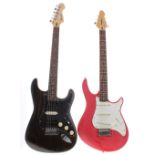 Peavey Raptor Special electric guitar in tired condition; together with a Crafter electric guitar (