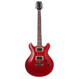 2004 Tokai Love Rock Doublecut electric guitar, made in Japan, ser. no. 04xxxx9; Finish: red,