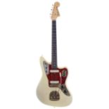 1963 Fender Jaguar electric guitar, made in USA, ser. no. Lxxxx4; Finish: see-through blonde on ash,