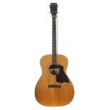 Harmony H4101 tenor guitar; Back and sides: mahogany, various scratches; Top: natural spruce,