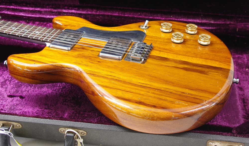 1975 Travis Bean TB1000S electric guitar, made in USA, ser. no. 5x5; Finish: natural koa, lacquer - Image 4 of 10