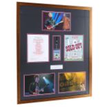 Oasis - rare autographed display of Oasis' last ever gig together at V Festival on 22nd August 2019,