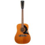 1971 Framus Texan 5/2961 twelve string acoustic guitar, made in Germany; Finish: natural, some