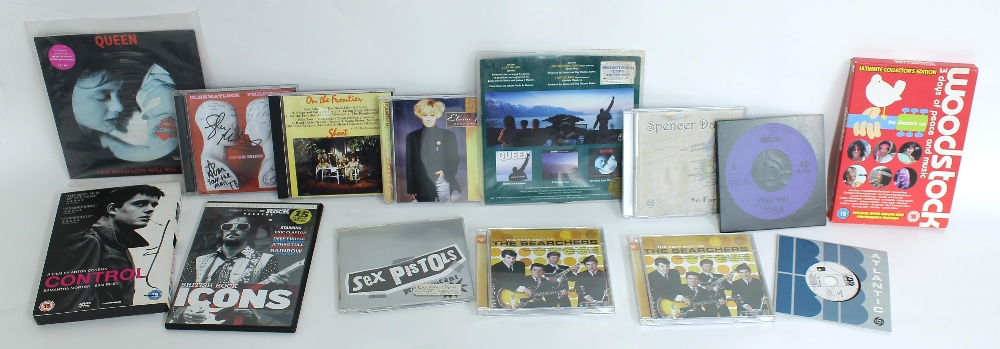 Artists various - interesting selection of signed CDs and others to include an autographed copy of