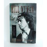 Bill Wyman - autographed 'Stone Alone' hardback book, signed by Bill Wyman in red pen to the title