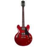 2010 Epiphone Dot semi-hollow body electric guitar, ser. no. 10xxxxxxx17; Finish: cherry, minor