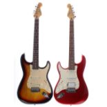 Cruiser by Crafter S Type electric guitar; together with a Cruiser by Crafter left-handed S Type
