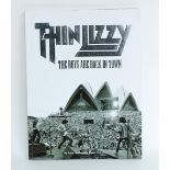 Thin Lizzy - autographed 'The Boys Are Back in Town' paperback book, signed by authors and Thin