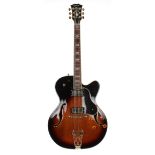 Ozark Professional Model 3175 hollow body electric guitar; Finish: vintage sunburst, a few minor