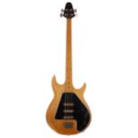 1975 Gibson G-3 Grabber bass guitar, made in USA, ser. no. 9xxxx0; Finish: natural, heavy buckle