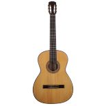 Spanish guitar labelled José Ma Dura...Valencia; Back and sides: rosewood, minor imperfections; Top: