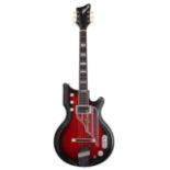 1962 National Westwood 75 electric guitar, made in USA, ser. no. G3xx1; Finish: red burst, lacquer