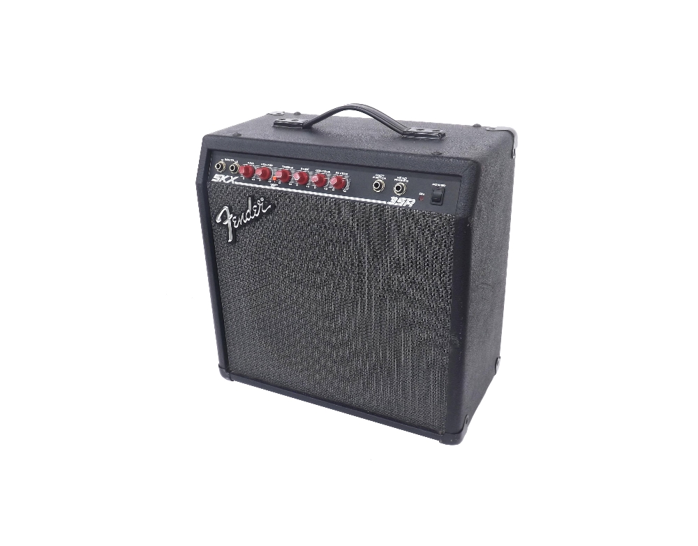 Fender SKX35R guitar amplifier; together with a Venom guitar amplifier in need of attention (2)