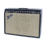 1966 Fender Deluxe Reverb-Amp black face guitar amplifier, made in USA, chassis no. A17689 (US