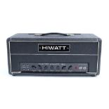 1971 Hiwatt DR103 guitar amplifier head, made in England, ser. no. 2350, within a heavy duty