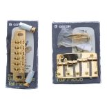 Gotoh 510UB wraparound guitar bridge and tailpiece with stud locks, boxed; together with a Gotoh